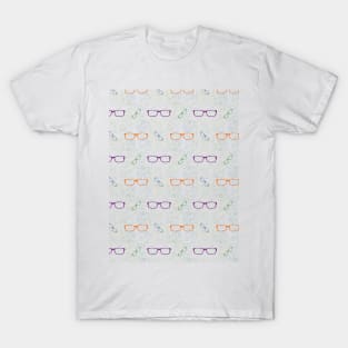 Glasses Pattern | 5 Colored T-Shirt